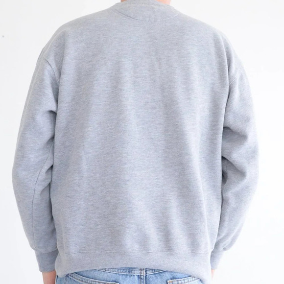 Vintage JanSport Grey De La Salle  Collegiate Crewneck Sweater Size Medium - Picture 3 of 12